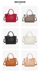 New Style PU Leather Bucket 2-in-1 Women's Handbag Crossbody Bags Purse for Daily Shopping