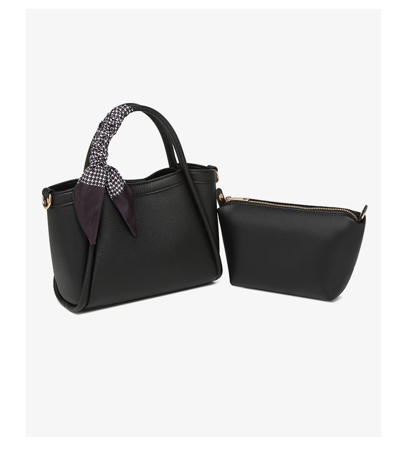New Style PU Leather Bucket 2-in-1 Women's Handbag Crossbody Bags Purse for Daily Shopping
