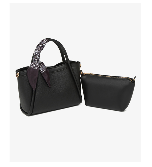 New Style PU Leather Bucket 2-in-1 Women's Handbag Crossbody Bags Purse for Daily Shopping