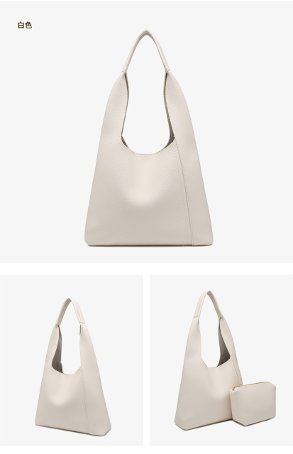 Factory Wholesale Fashion Large Capacity PU Leather Tote Bag Handbag Underarm Bag for Women Girls Lady