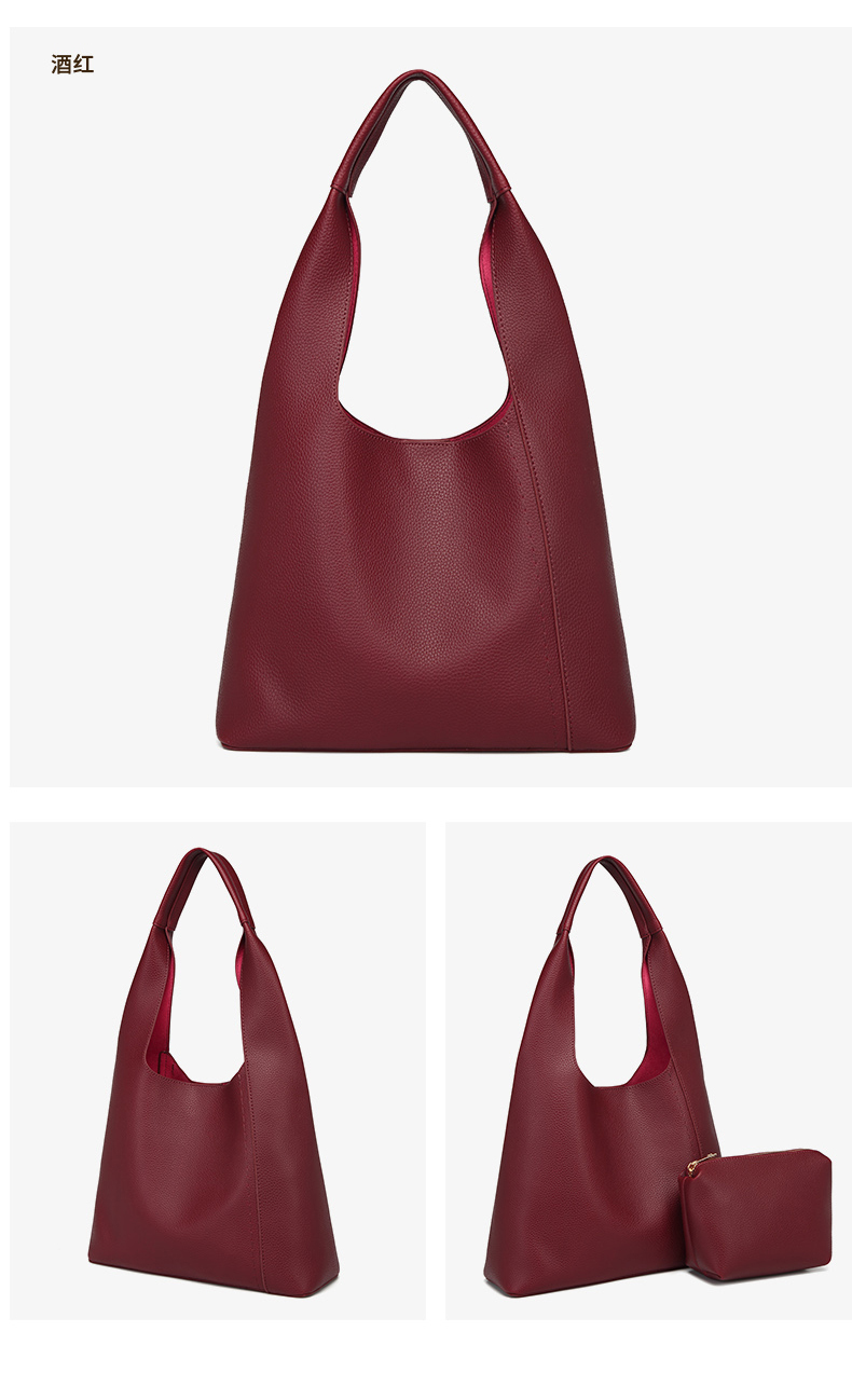 Factory Wholesale Fashion Large Capacity PU Leather Tote Bag Handbag Underarm Bag for Women Girls Lady