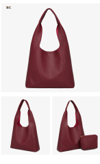 Factory Wholesale Fashion Large Capacity PU Leather Tote Bag Handbag Underarm Bag for Women Girls Lady
