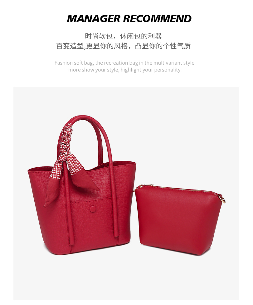 Best Selling PU Leather Crossbody Bag Tote Messenger Bags Handbag for Women Gift