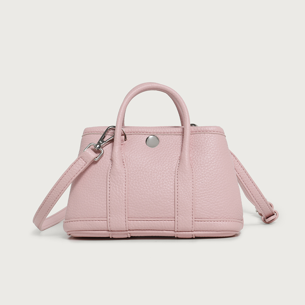 Chic Mini Tote Bags in Versatile Hues Soft Pink Clean White Classic Black Warm Taupe for Casual Outings and Stylish Looks