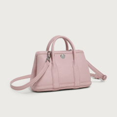 Chic Mini Tote Bags in Versatile Hues Soft Pink Clean White Classic Black Warm Taupe for Casual Outings and Stylish Looks