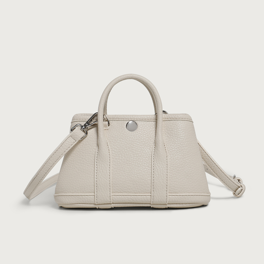 Chic Mini Tote Bags in Versatile Hues Soft Pink Clean White Classic Black Warm Taupe for Casual Outings and Stylish Looks