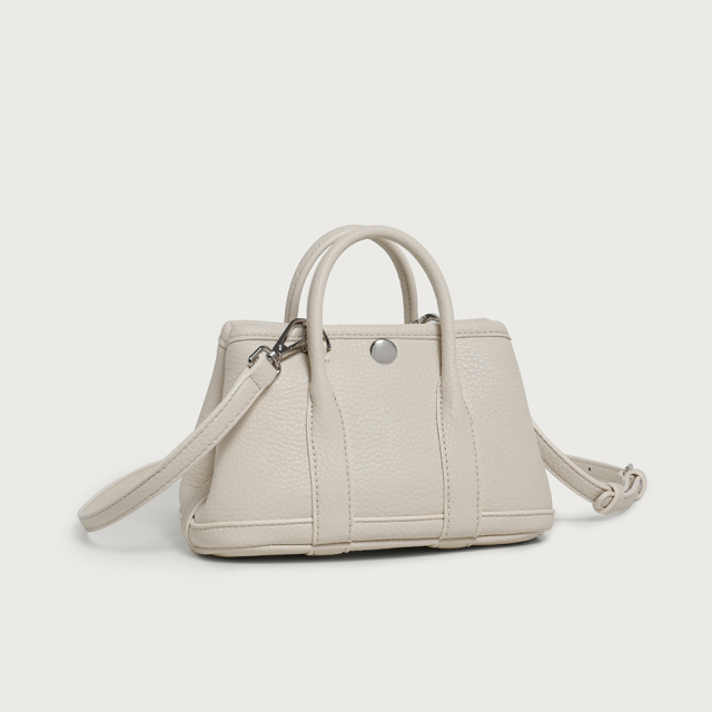 Chic Mini Tote Bags in Versatile Hues Soft Pink Clean White Classic Black Warm Taupe for Casual Outings and Stylish Looks