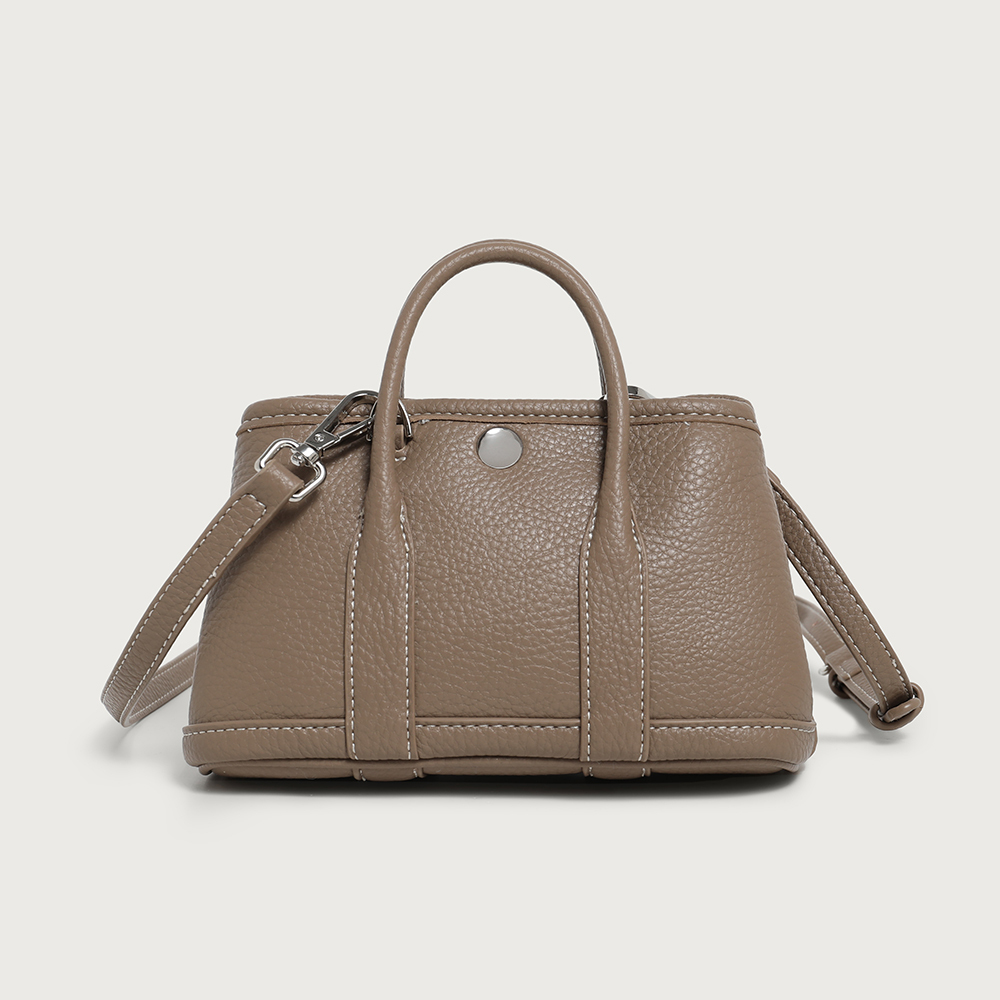 Chic Mini Tote Bags in Versatile Hues Soft Pink Clean White Classic Black Warm Taupe for Casual Outings and Stylish Looks
