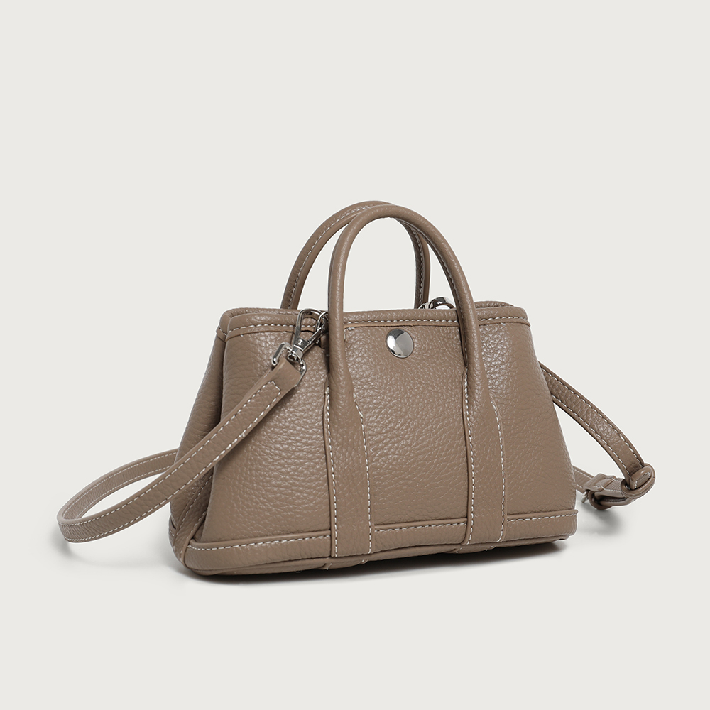 Chic Mini Tote Bags in Versatile Hues Soft Pink Clean White Classic Black Warm Taupe for Casual Outings and Stylish Looks