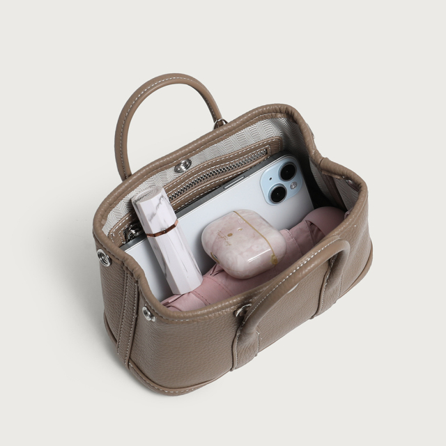 Chic Mini Tote Bags in Versatile Hues Soft Pink Clean White Classic Black Warm Taupe for Casual Outings and Stylish Looks