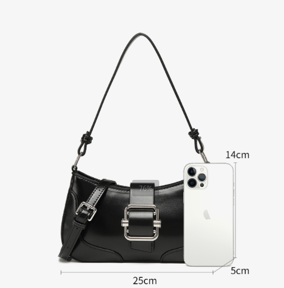 Fashionable Pretty PU Leather Women's Underarm Bag Shoulder Bag for Daily