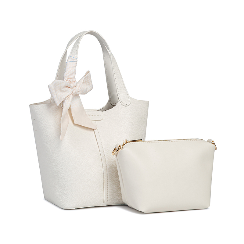 Popular Simple PU Leather Purse Bucket Shoulder Bags Crossbody Bag Handbag for Women