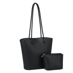 Hot Sale PU Leather Large Capacity Tote Bag Shoulder Bucket Bag for Outing