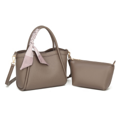 New Style PU Leather Bucket 2-in-1 Women's Handbag Crossbody Bags Purse for Daily Shopping