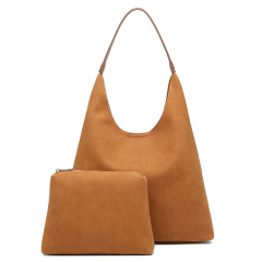 New Simple Designer Casual Large Capacity PU Leather Fashion 2in1/Set Women's Handbags Tote Bags for Shopping
