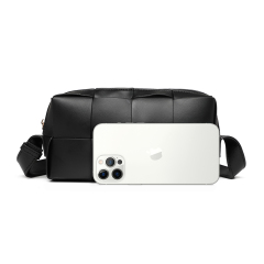 Elegant Casual New Designer PU Leather Womem's Crossbody Woven Bag Shoulder Messenger Bags for Shopping
