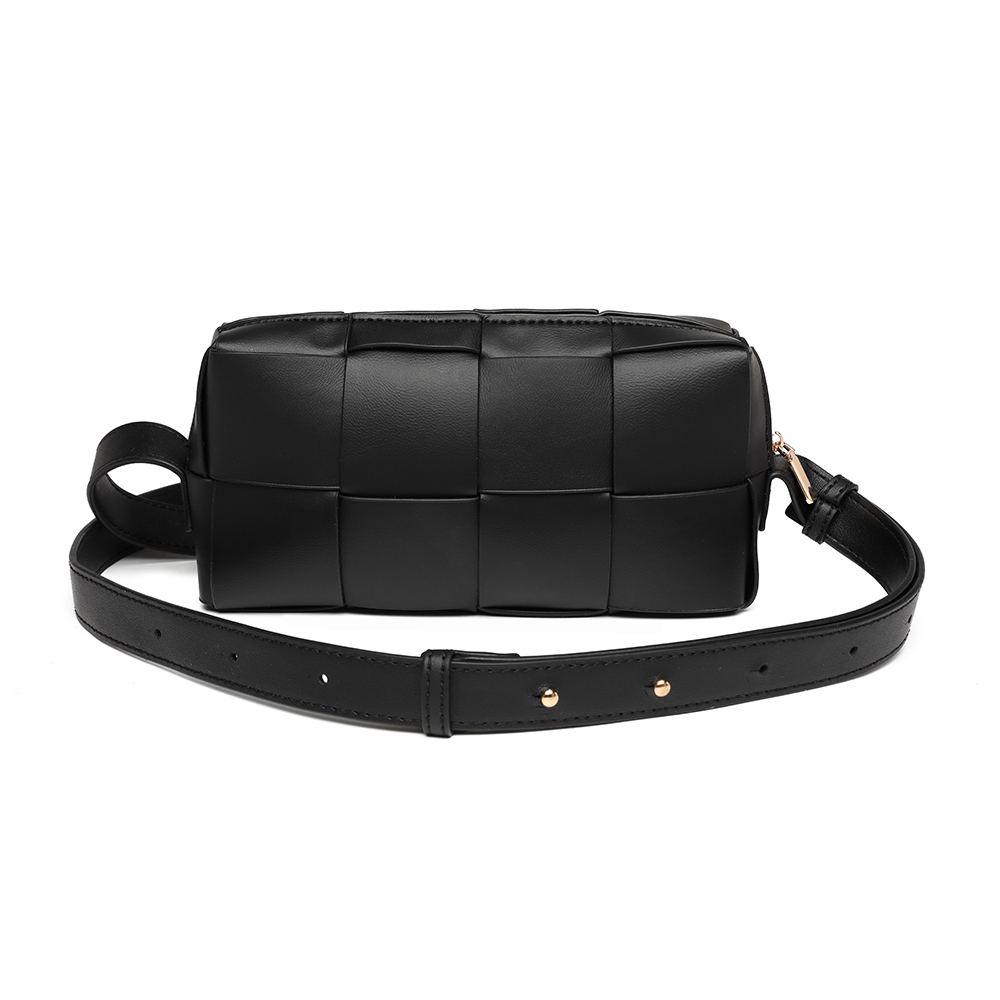 Elegant Casual New Designer PU Leather Womem's Crossbody Woven Bag Shoulder Messenger Bags for Shopping