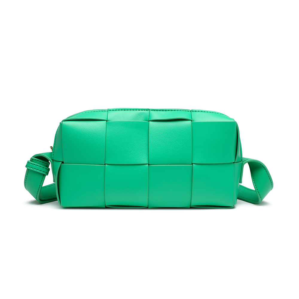 Elegant Casual New Designer PU Leather Womem's Crossbody Woven Bag Shoulder Messenger Bags for Shopping