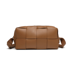 Elegant Casual New Designer PU Leather Womem's Crossbody Woven Bag Shoulder Messenger Bags for Shopping