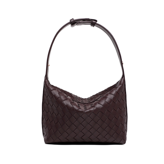 Fashion PU Leather Weave Bag Handbag for Women Shopping Travel Beach Daily Life