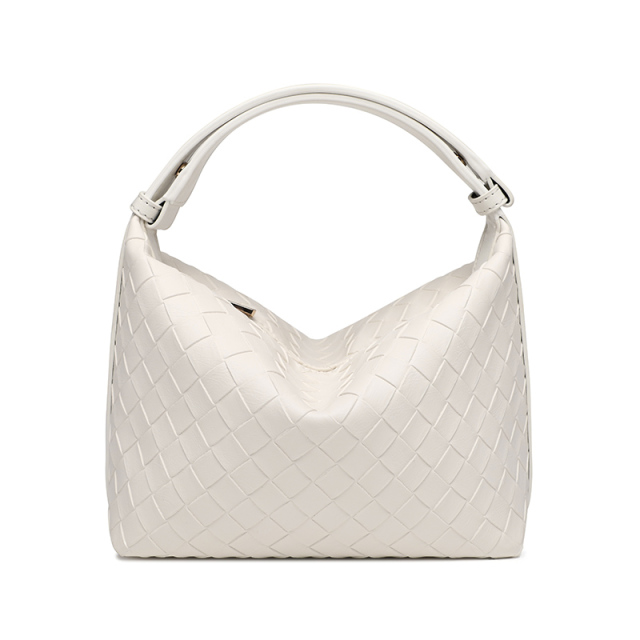 Fashion PU Leather Weave Bag Handbag for Women Shopping Travel Beach Daily Life