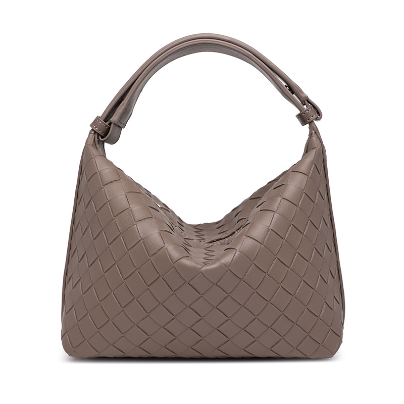 Fashion PU Leather Weave Bag Handbag for Women Shopping Travel Beach Daily Life