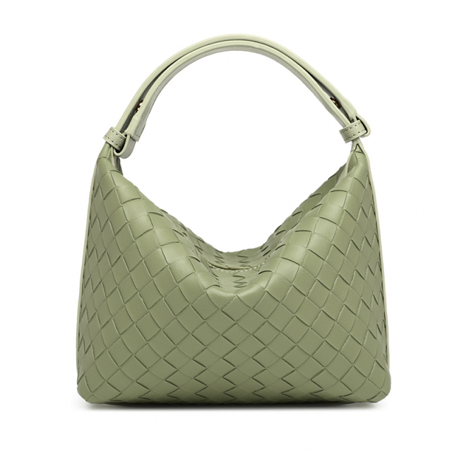 Fashion PU Leather Weave Bag Handbag for Women Shopping Travel Beach Daily Life