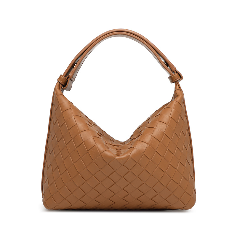 Fashion PU Leather Weave Bag Handbag for Women Shopping Travel Beach Daily Life