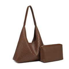 Casual Portable Woven Shoulder Bag Underarm Bags Tote Bags for Women Girls