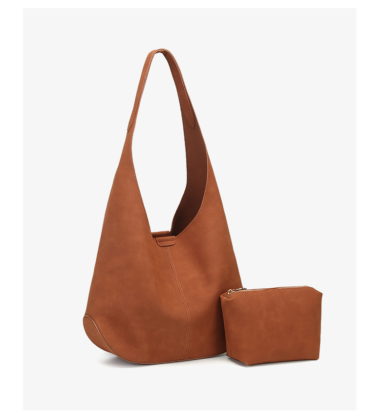 Fashion New Style Soft PU Leather Handbag Tote Bag Underarm Bag for Women Shopping Travel Daily Life