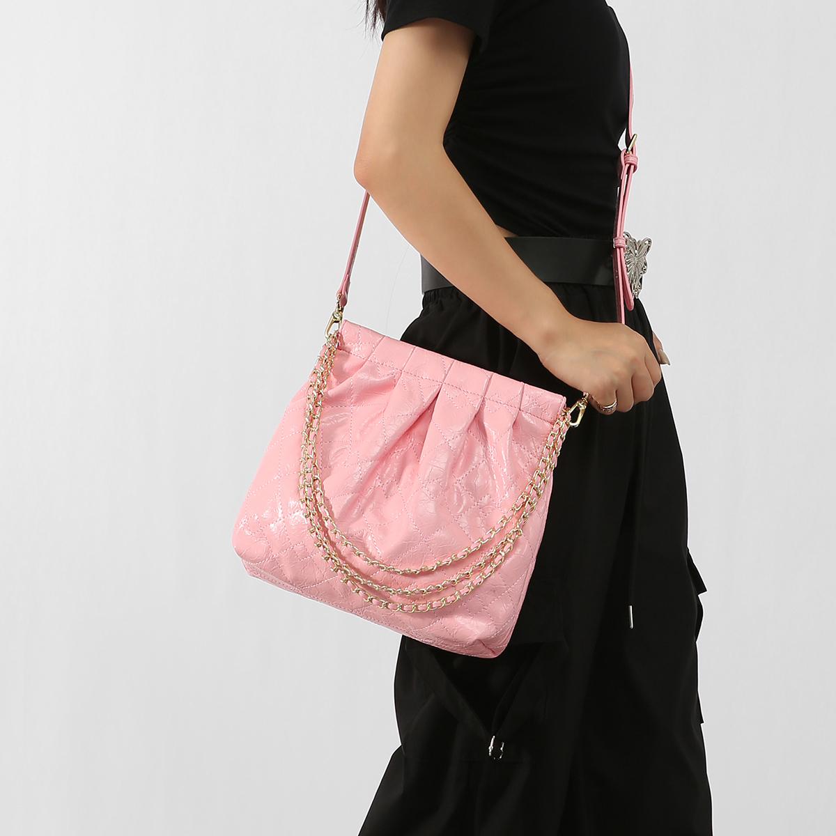 New Design Luxury Fashion Diamond Shaped PU Leather Women's Handbag Crossbody Bags for Gift