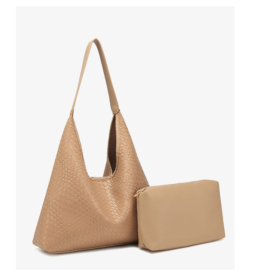 Casual Portable Woven Shoulder Bag Underarm Bags Tote Bags for Women Girls