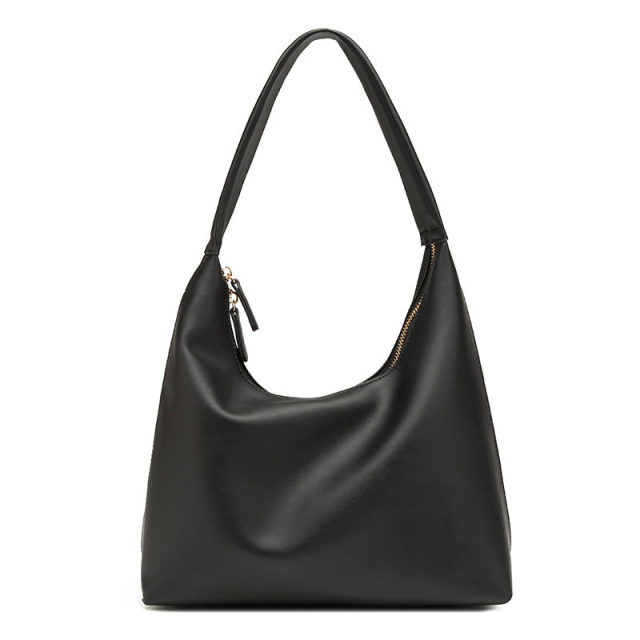 Simple Elegant Fashionable Soft Popular PU Leather Underarm Bag Tote Bag for Women