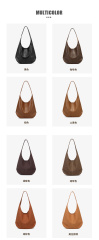 Fashion New Style Soft PU Leather Handbag Tote Bag Underarm Bag for Women Shopping Travel Daily Life