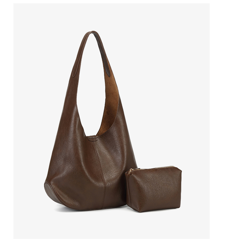 Fashion New Style Soft PU Leather Handbag Tote Bag Underarm Bag for Women Shopping Travel Daily Life