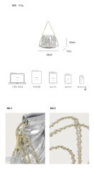 New Design Luxury Fashion Diamond Shaped PU Leather Women's Handbag Crossbody Bags for Gift