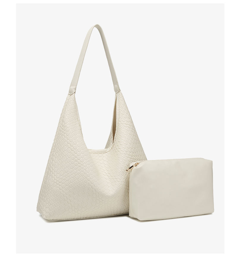 Casual Portable Woven Shoulder Bag Underarm Bags Tote Bags for Women Girls