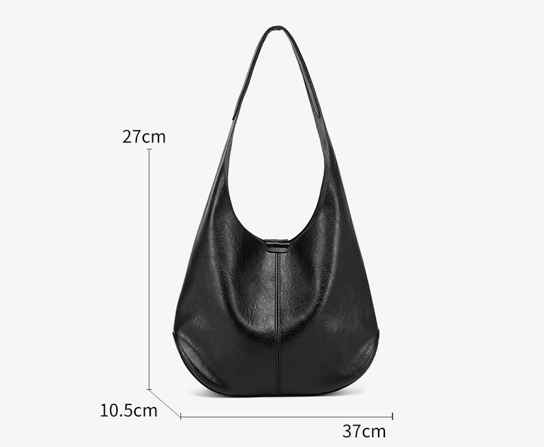 Fashion New Style Soft PU Leather Handbag Tote Bag Underarm Bag for Women Shopping Travel Daily Life