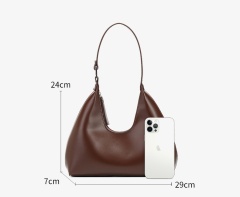High Quality Large Capacity PU Leather Daily Commute Underarm Bag Women's Tote Bag for Shopping