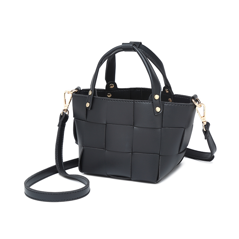 Casual PU Leather Bucket Bag Crossbody Bag Underarm Bag for Shopping Travel