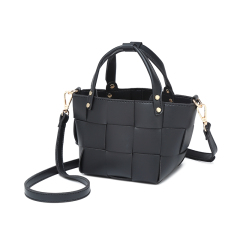 Casual PU Leather Bucket Bag Crossbody Bag Underarm Bag for Shopping Travel