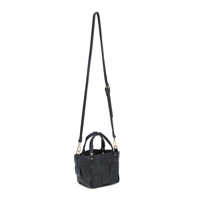 Casual PU Leather Bucket Bag Crossbody Bag Underarm Bag for Shopping Travel
