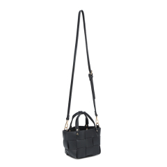Casual PU Leather Bucket Bag Crossbody Bag Underarm Bag for Shopping Travel
