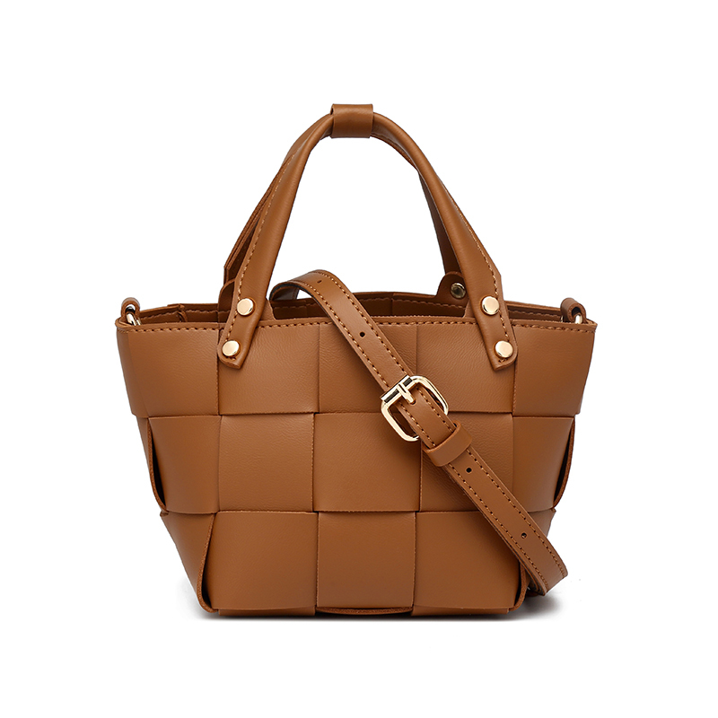Casual PU Leather Bucket Bag Crossbody Bag Underarm Bag for Shopping Travel