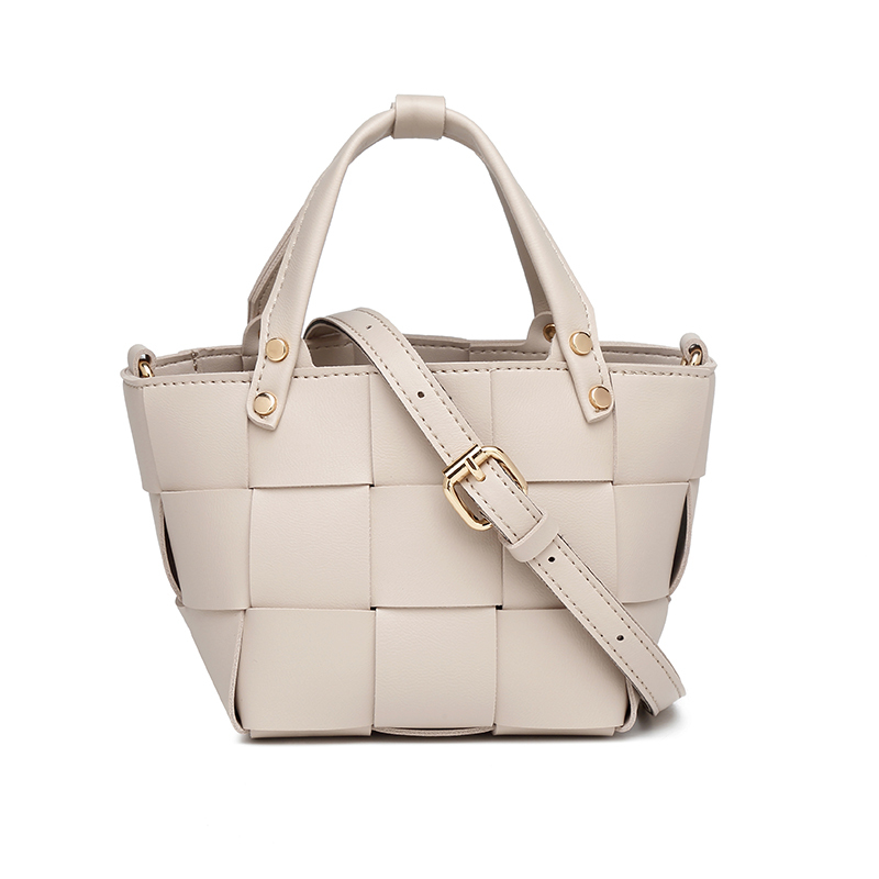 Casual PU Leather Bucket Bag Crossbody Bag Underarm Bag for Shopping Travel