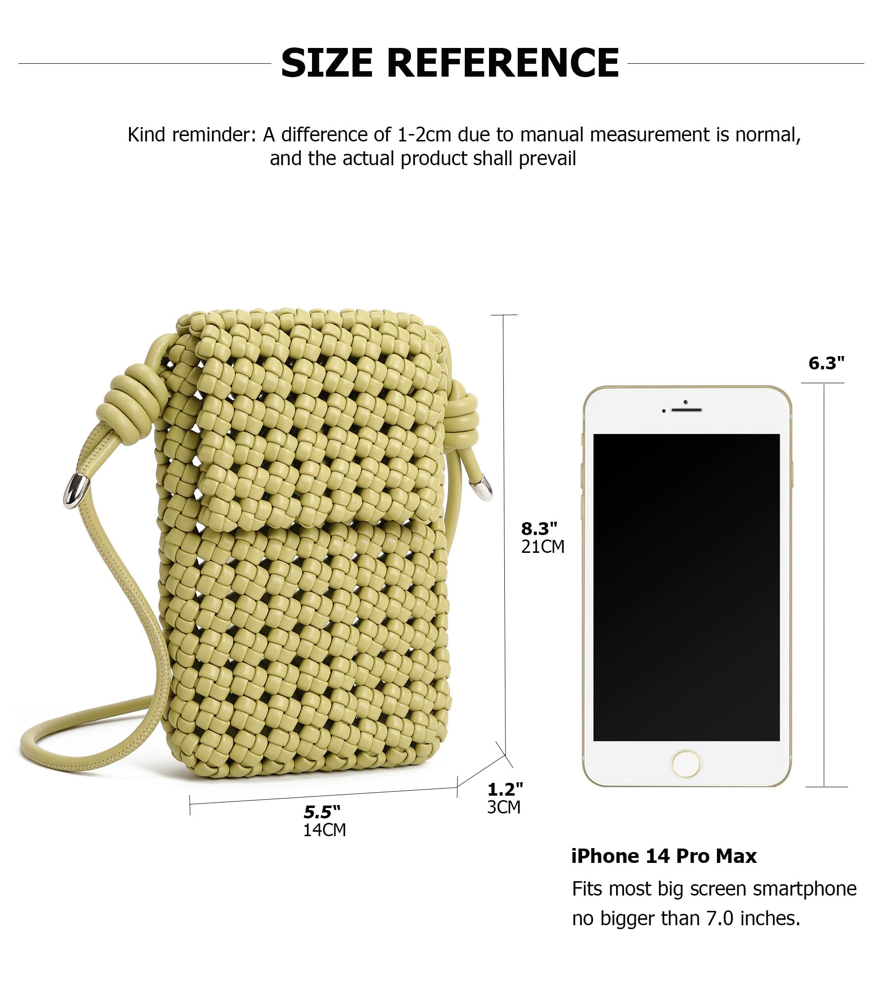 Fashionable Trendy New PU Leather Small Square Bag Woven Bag Women's Crossbody Bag