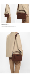 OEM ODM PU Leather Women's Bag Handbag Shoulder Crossbody Bag for Shopping