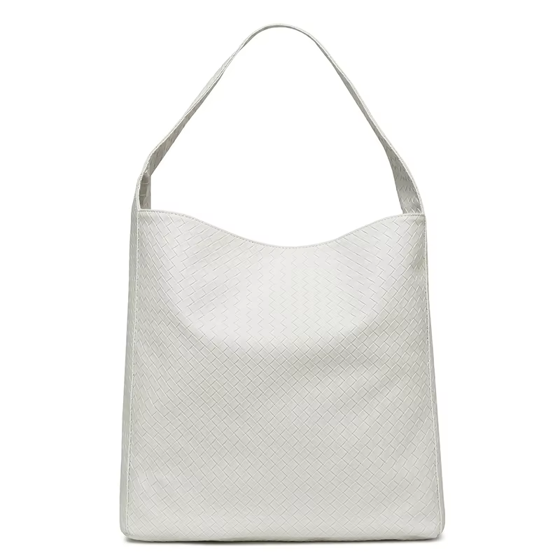 Simple and Large Capacity PU Leather Women's Tote Bag for Shopping Daily Life