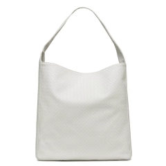 Simple and Large Capacity PU Leather Women's Tote Bag for Shopping Daily Life