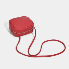 Retro PU Leather Women's Small Square Bags Fashionable Wallets and Handbags Crossbody Bag for Shopping
